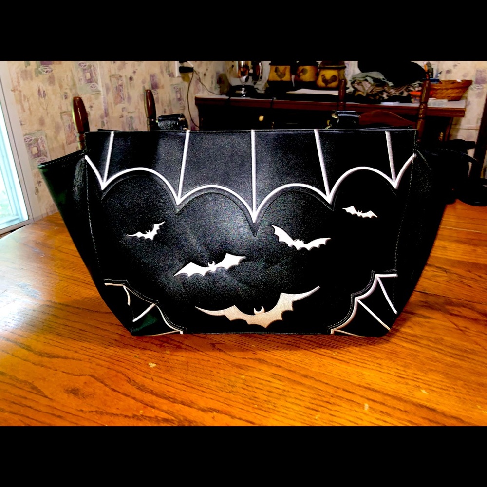 Gothic bat tote